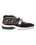 Black Nylon Fendi Sneakers