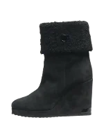 Black Suede Moncler Boots