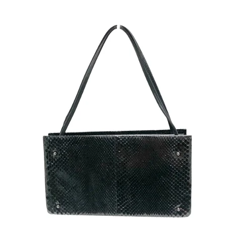 Black Leather Alexander Mcqueen Shoulder Bag