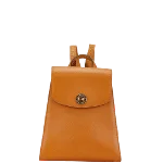 Orange Leather Valentino Backpack