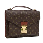 Brown Canvas Louis Vuitton Monceau