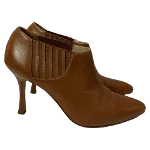 Brown Leather Manolo Blahnik Boots