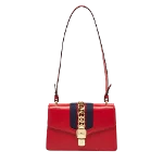 Red Leather Gucci Sylvie