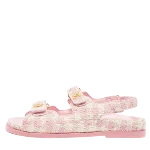 Pink Fabric Chanel Sandals