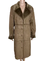 Brown Polyester Balmain Coat