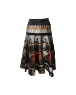 Multicolor Silk Fendi Skirt