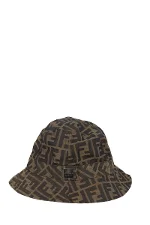 Brown Fabric Fendi Hat