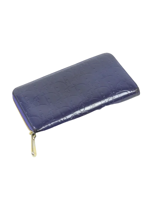 Purple Leather Dior Wallet