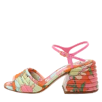 Multicolor Fabric Fendi Sandals