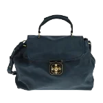 Navy Leather Chloé Handbag