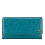 Blue Leather Gucci Wallet
