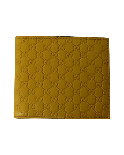 Yellow Leather Gucci Wallet