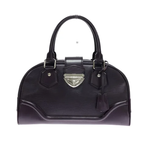 Purple Leather Louis Vuitton Handbag