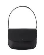 Black Leather A.P.C. Handbag