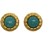 Gold Metal Chanel Earrings