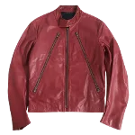 Red Leather Lee Jacket