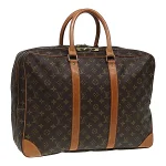 Brown Canvas Louis Vuitton Travel Bag