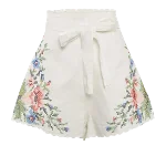 White Linen Zimmermann Shorts