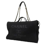 Black Canvas Chanel Deauville