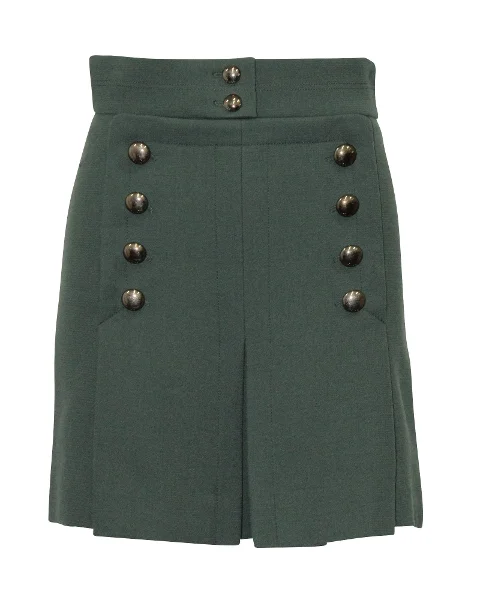 Green Wool Chloé Skirt