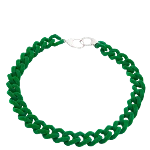 Green Velvet Balenciaga Necklace