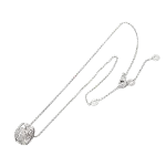 Silver White Gold Bvlgari Necklace