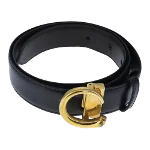 Black Leather Cartier Belt