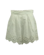 White Linen Zimmermann Shorts