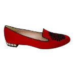 Red Canvas Miu Miu Flats