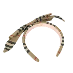 Beige Canvas Burberry Hair Accessory