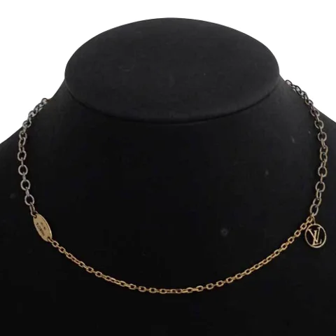 Gold Metal Louis Vuitton Necklace