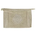 Beige Fabric Hermes Pouch