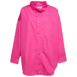 Pink Cotton Balenciaga Shirt