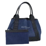 Blue Canvas Balenciaga Cabas