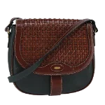 Brown Leather Bally Shoulder Bag