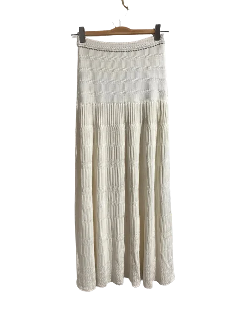 White Viscose Alaïa Skirt