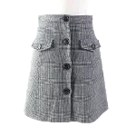 Grey Canvas Miu Miu Skirt