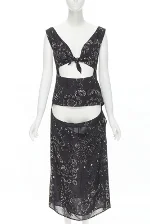Black Fabric Yohij Yamamoto Dress