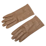 Beige Silk Hermès Gloves