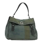 Green Canvas Yves Saint Laurent Handbag