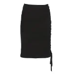 Black Cotton John Richmond Skirt