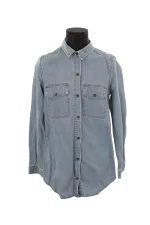 Blue Cotton Sandro Shirt