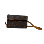 Brown Canvas Louis Vuitton Florentine Pochette