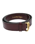 Brown Leather Cartier Belt