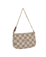 Beige Canvas Louis Vuitton Pochette Accessoires