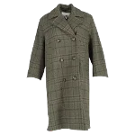 Green Wool Ganni Coat