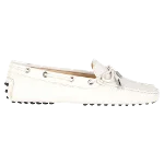 White Leather TOD's Flats