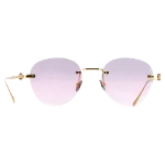 Pink Yellow Gold Cartier Sunglasses