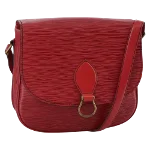 Red Leather Louis Vuitton Saint Cloud