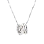 Silver White Gold Bvlgari Necklace